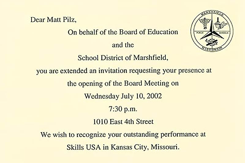 Marshfield School Board of Education