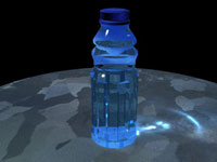 Water Bottle with Caustics